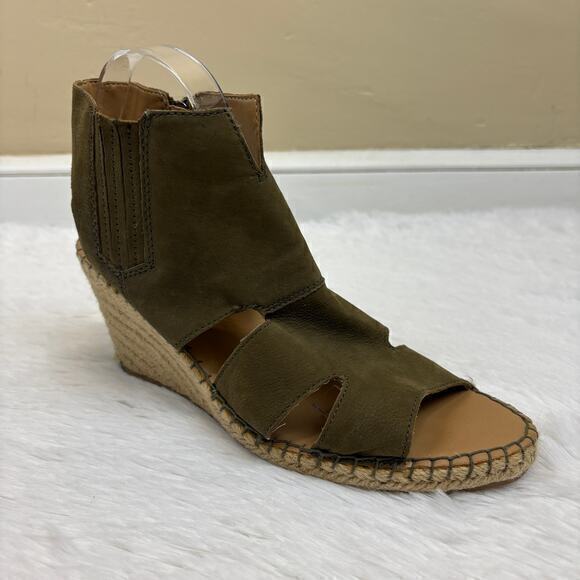 Franco Sarto Women's Nola Espadrille Wedge Sandal Olive Green Size 11 - Picture 1 of 7